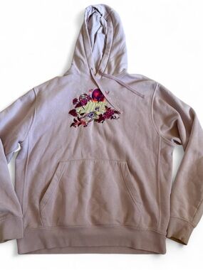 Nike Lavender/Pale Pink Floral Logo Hoodie